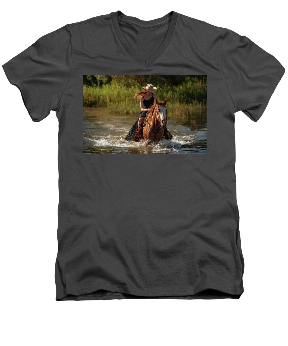  Men's V-Neck T-Shirt featuring the photograph Untitled #45 by Ryan Courson