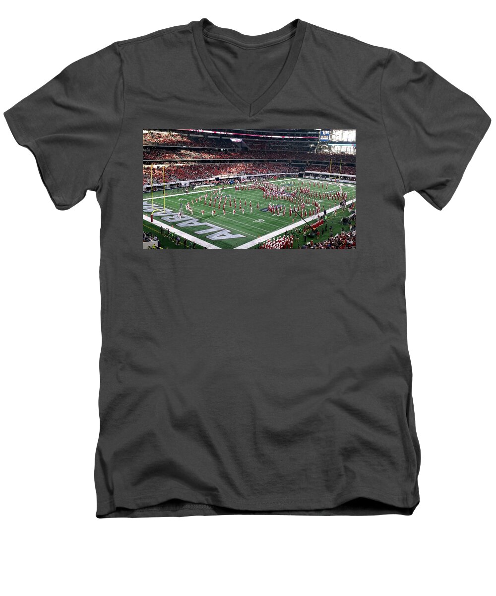 Gameday Men's V-Neck T-Shirt featuring the photograph Million Dollar Band Cowboy Stadium #7 by Kenny Glover