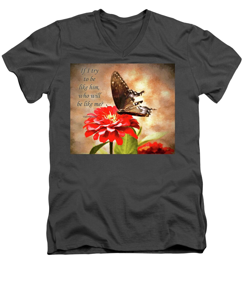 Greeting Card Men's V-Neck T-Shirt featuring the photograph Being Me by Ola Allen