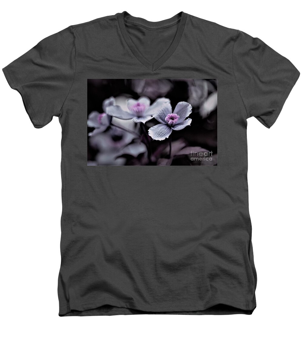 Photography Men's V-Neck T-Shirt featuring the photograph Blurred Lines by Tracey Lee Cassin