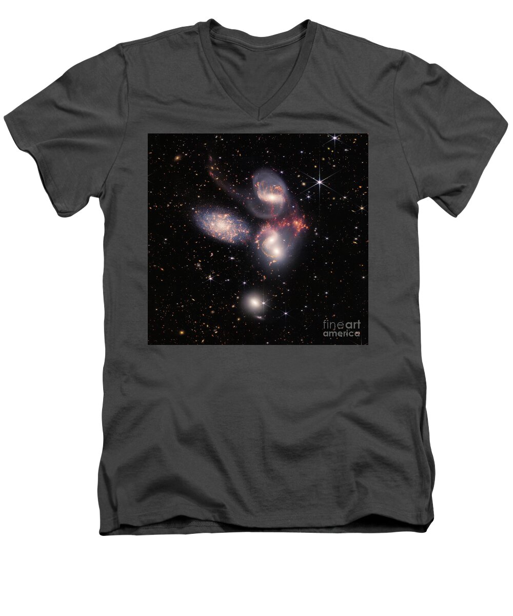 Astronomical Men's V-Neck T-Shirt featuring the photograph C056/2350 by Science Photo Library