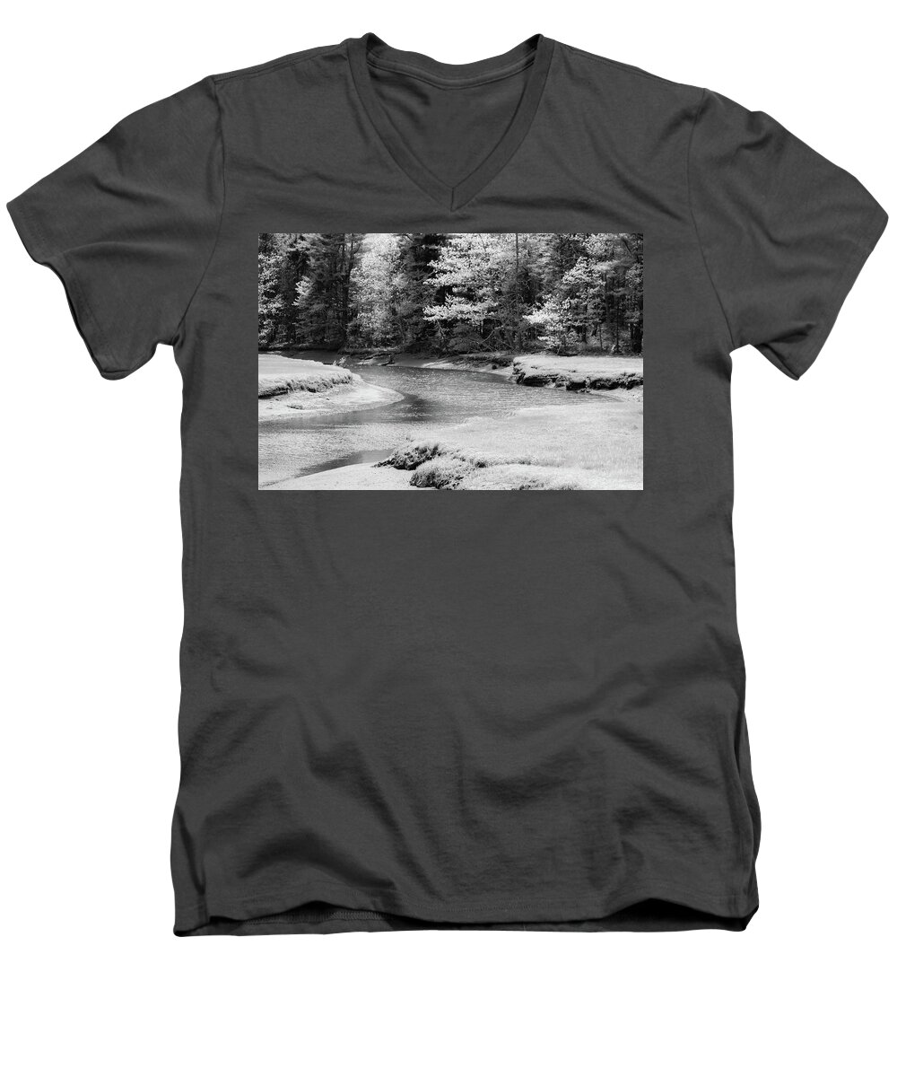 Maine Men's V-Neck T-Shirt featuring the photograph Intercoastal Maine by Robert Stanhope