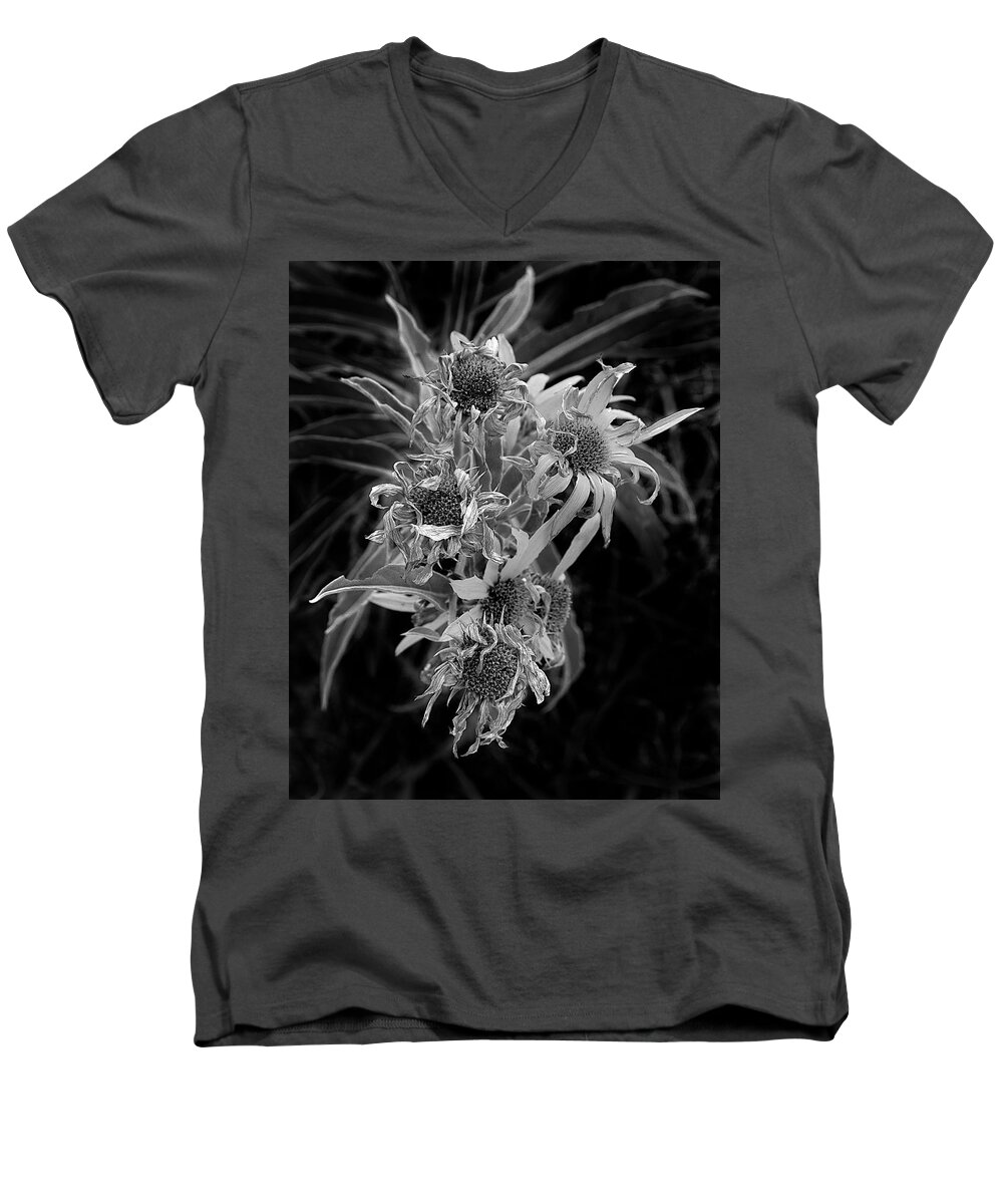 Cluster Men's V-Neck T-Shirt featuring the photograph Moonlight Sextet by Michael Gross