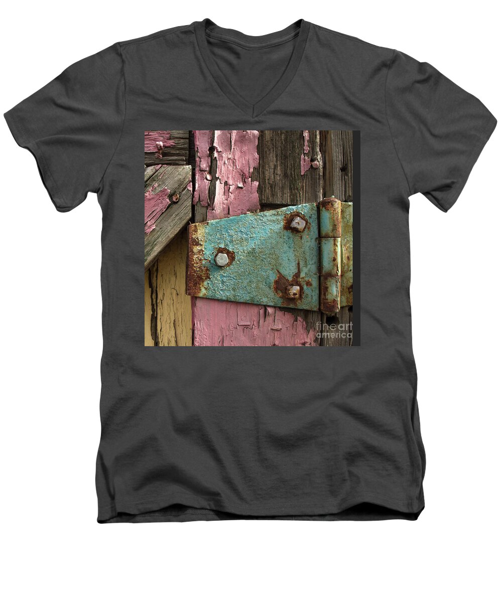 Paint Men's V-Neck T-Shirt featuring the photograph Peely Pink by Diane Enright
