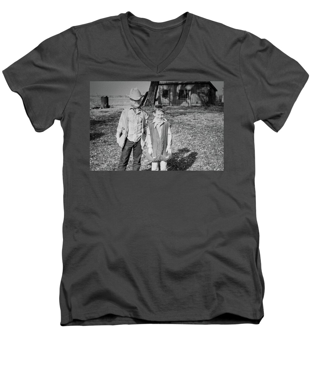 Dennis Nelson Men's V-Neck T-Shirt featuring the photograph Simple Is as Simple Does by Unknown