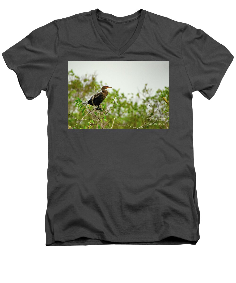 Impact Men's V-Neck T-Shirt featuring the photograph Waiting by Venura Herath