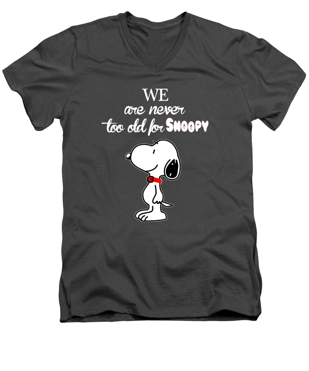 We Are Never Too Old For Snoopy T Shirt Long Sleeve Sweatshirt Hoodie I Love This Shirt Best Shirt For You Shirt For Men Tee Women Gift T Shirt Print On Demand Customize Trending Shirt Men's V-Neck T-Shirt featuring the digital art We Are Never Too Old For Snoopy T Shirt Long Sleeve Sweatshirt Hoodie I Love This Shirt Best Shirt F by Kimberly Malvick