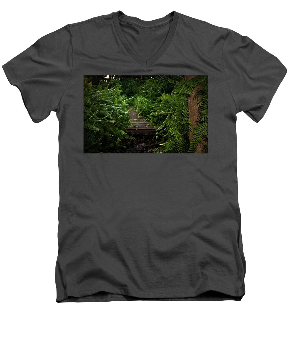 Florida Men's V-Neck T-Shirt featuring the photograph Welcome to the Jungle by Vicky Edgerly