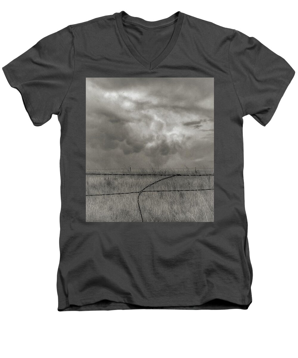 Storms Men's V-Neck T-Shirt featuring the photograph Wyoming Drama by Al Swasey