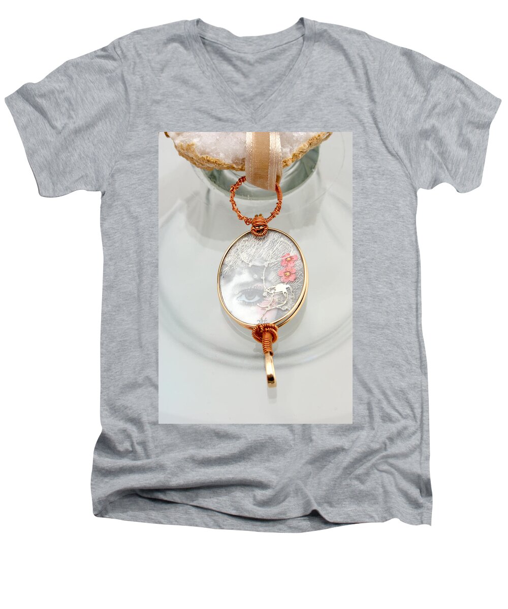 Jewelry Men's V-Neck T-Shirt featuring the jewelry Jewelry #13 by Judy Henninger