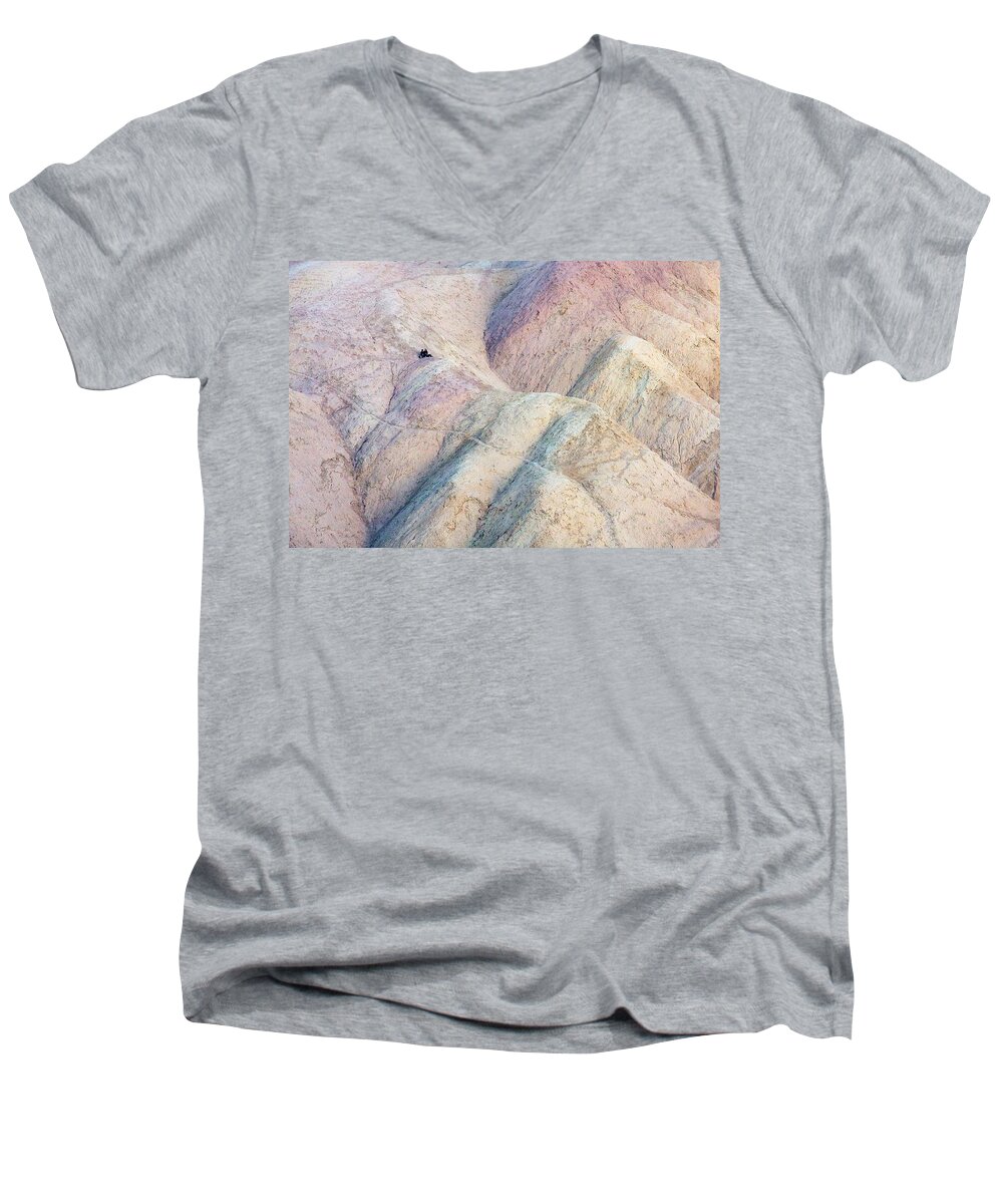 California Men's V-Neck T-Shirt featuring the photograph Alone Together by Stuart Litoff