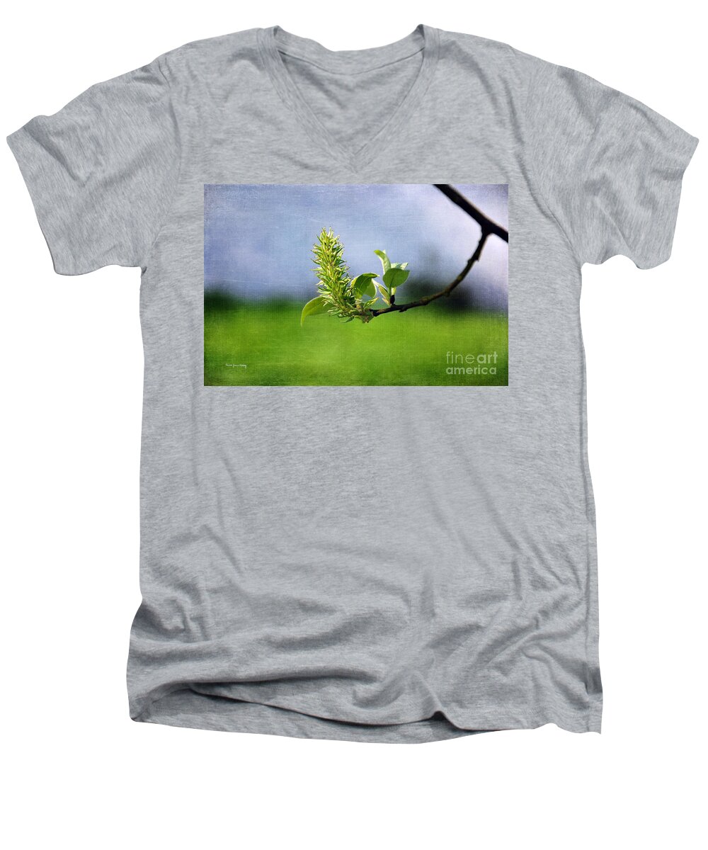 Blossom Men's V-Neck T-Shirt featuring the photograph April Blossom by Randi Grace Nilsberg