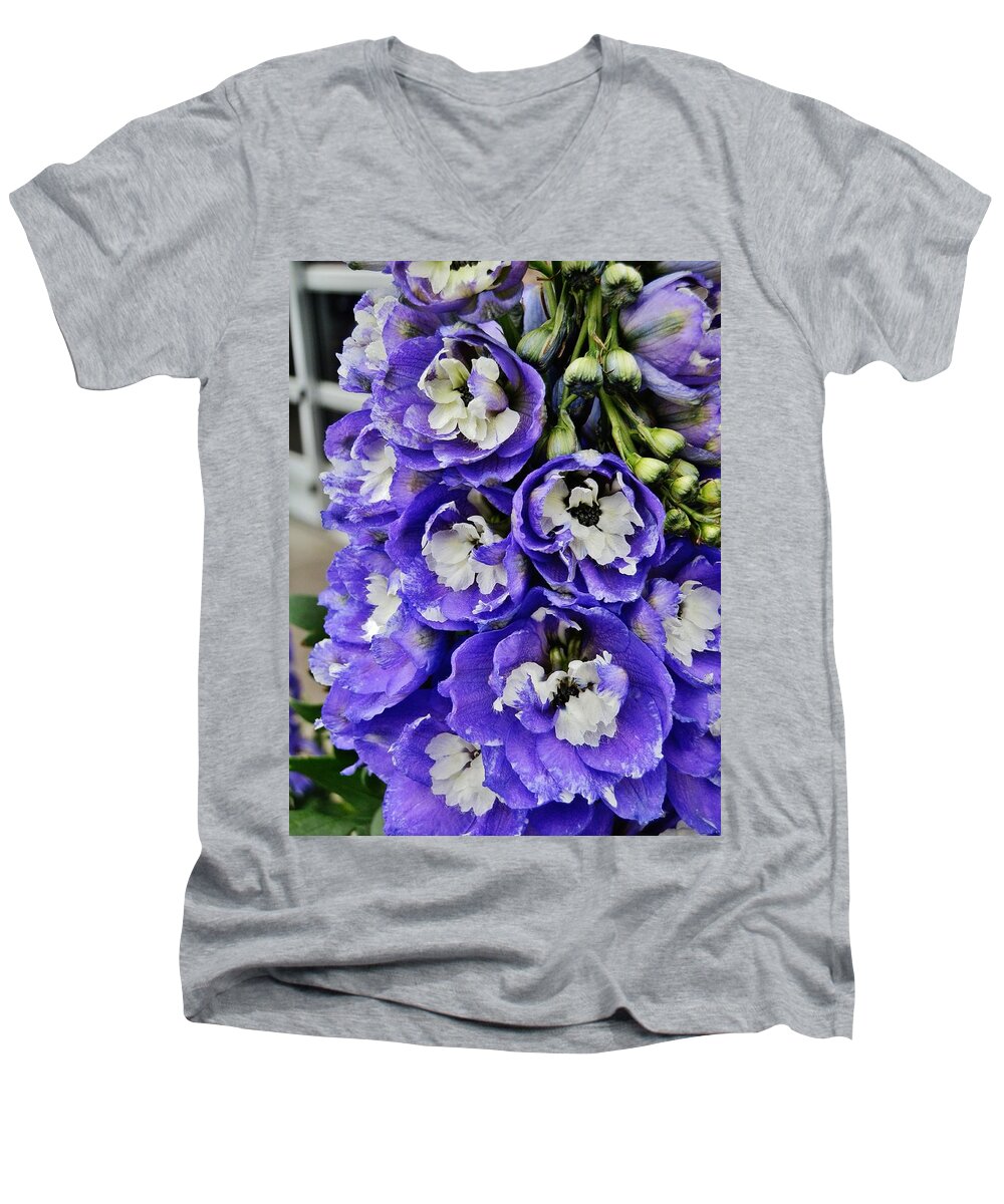 Flower Men's V-Neck T-Shirt featuring the photograph Aristocratic Spire by VLee Watson