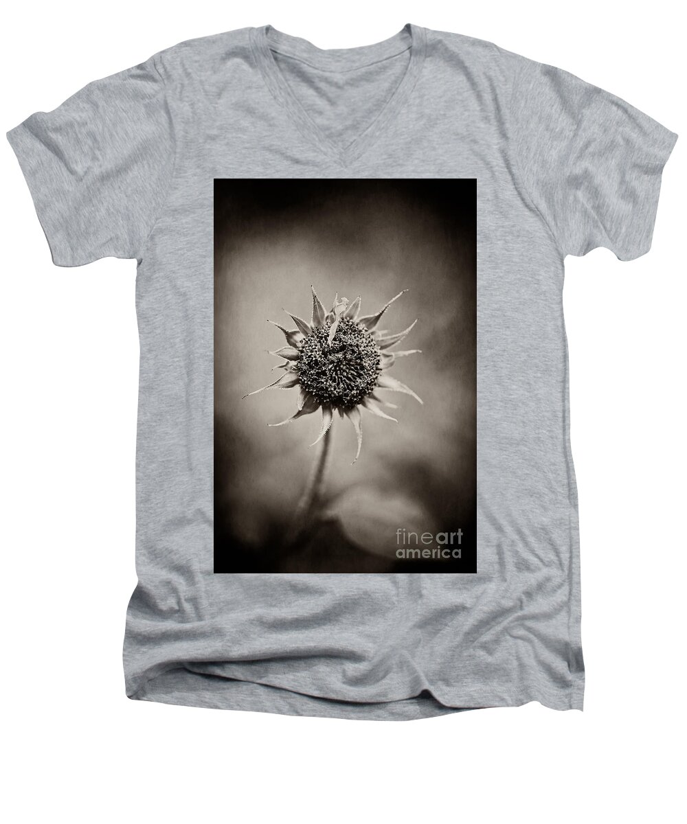 Flower Men's V-Neck T-Shirt featuring the photograph Beauty of Loneliness by Trish Mistric