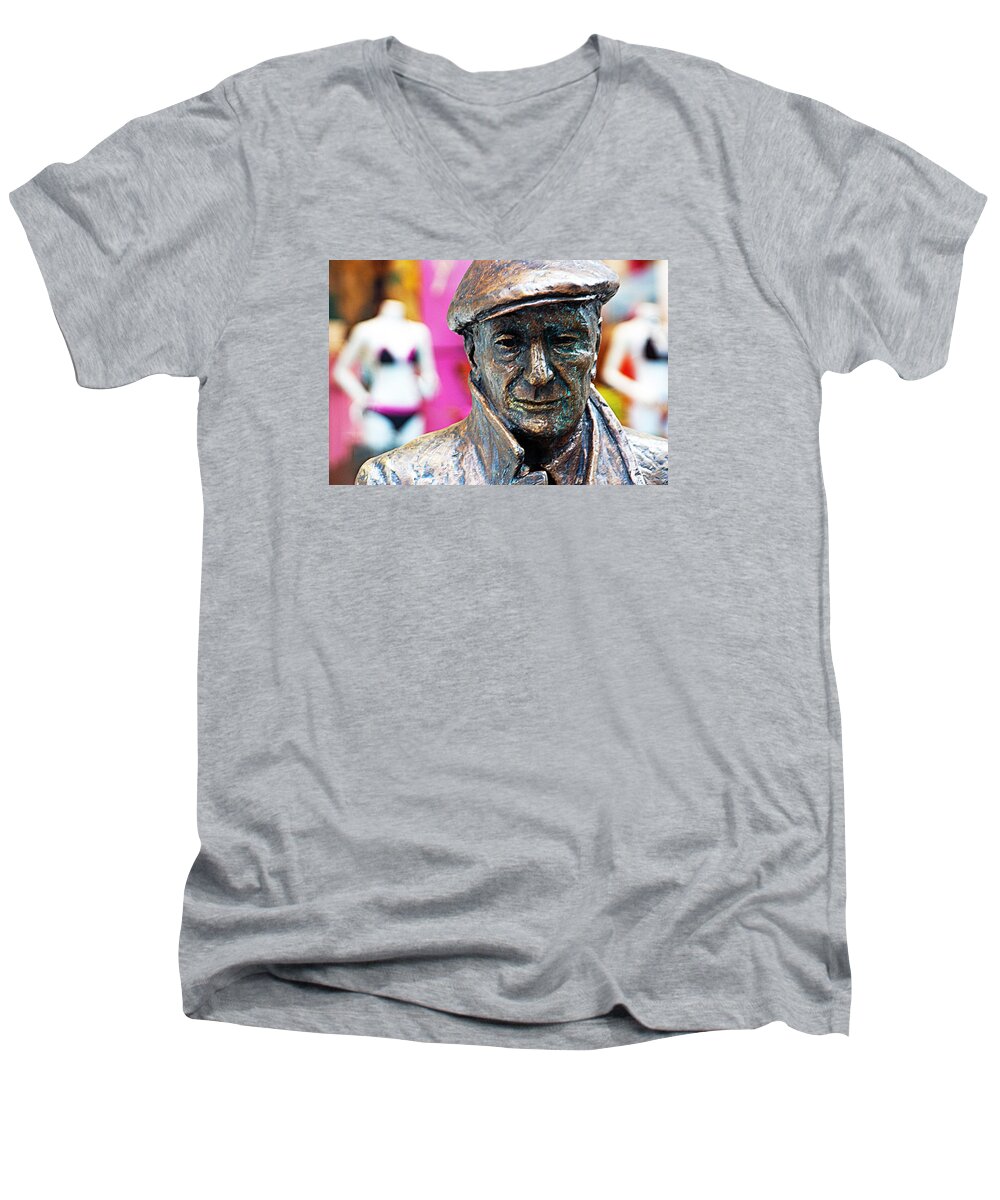 Figurative Photographs Men's V-Neck T-Shirt featuring the digital art Behind You by David Davies