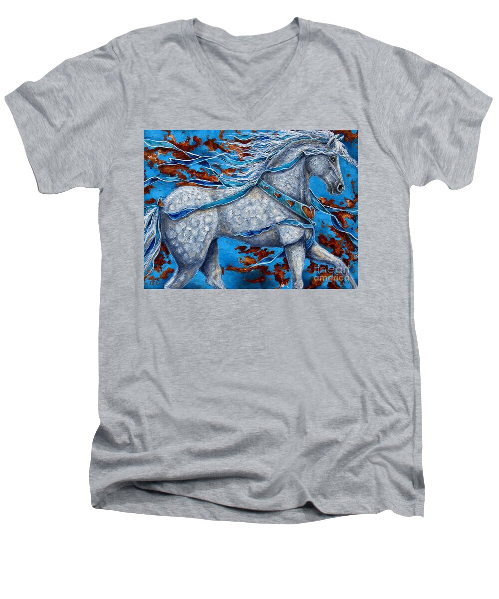 Paso Fino Men's V-Neck T-Shirt featuring the painting Best of Show by Jonelle T McCoy