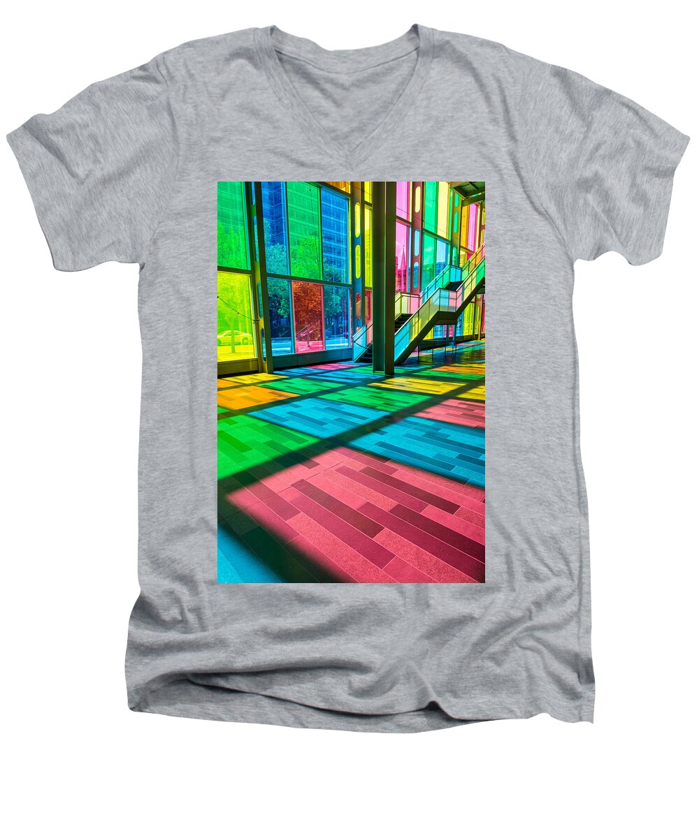 Light Men's V-Neck T-Shirt featuring the photograph Candy Store by Alex Lapidus