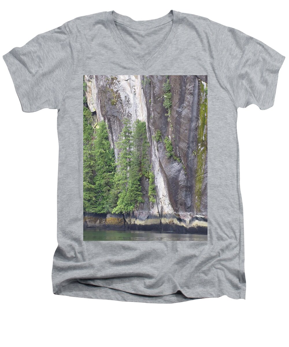 Landscape Men's V-Neck T-Shirt featuring the photograph Colors of Alaska - More from Misty Fjords by Natalie Rotman Cote