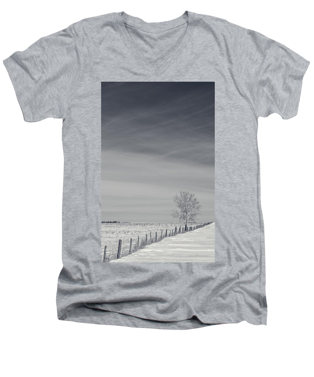 2015 Men's V-Neck T-Shirt featuring the photograph Days Turn Into Months by Sandra Parlow