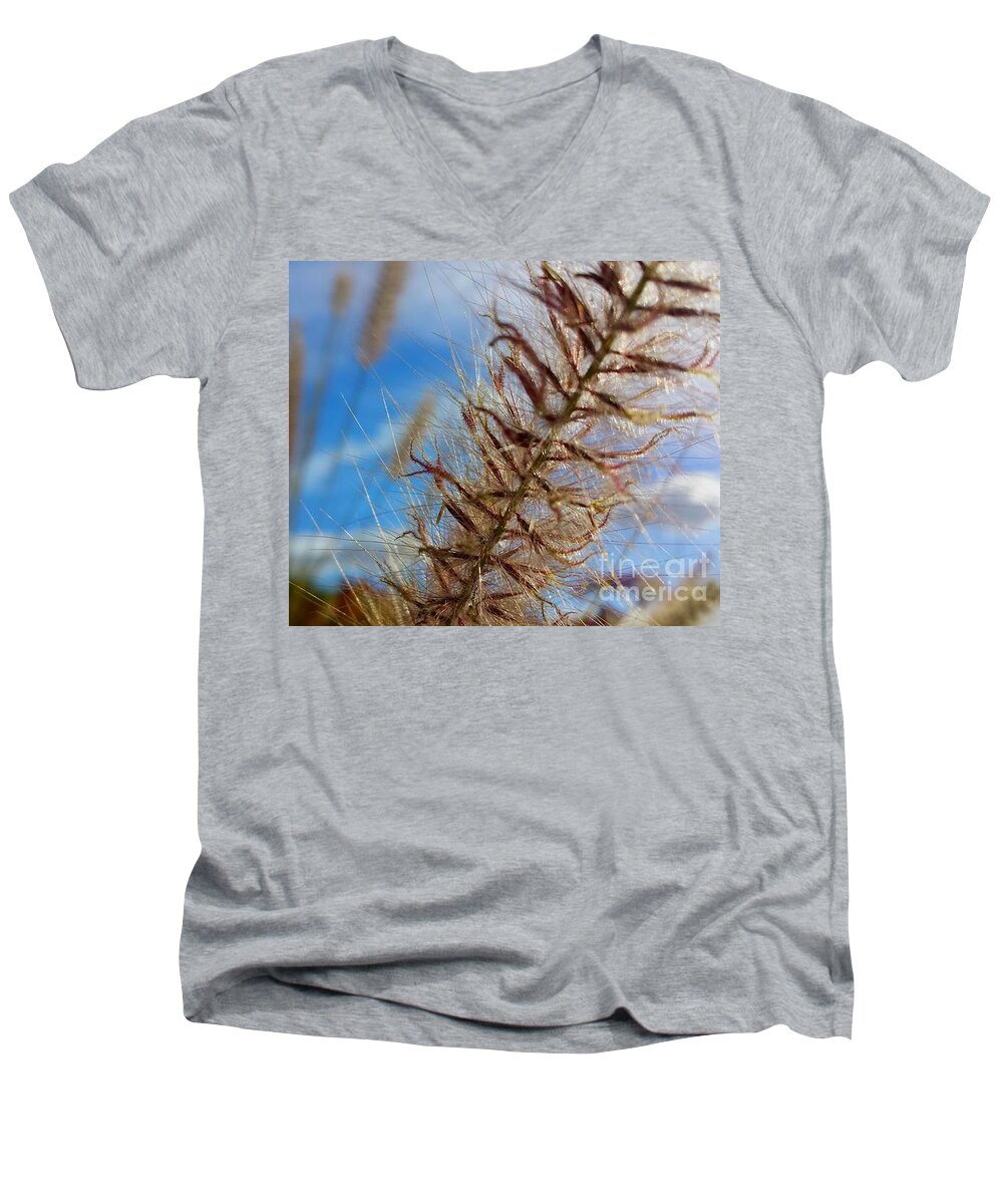 Art Men's V-Neck T-Shirt featuring the photograph Desert Foliage by Chris Tarpening