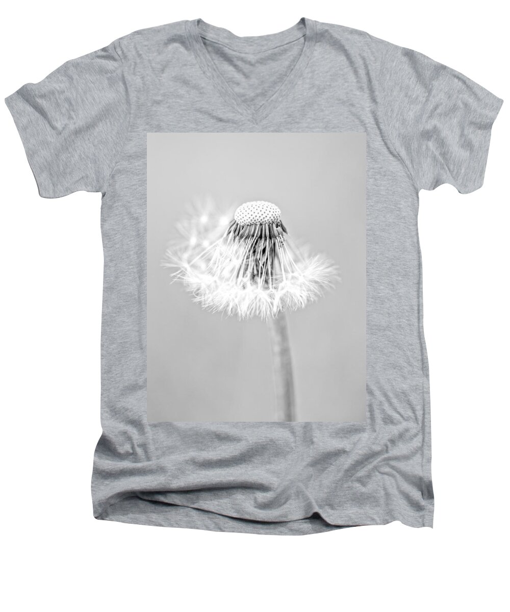 Dandelion Men's V-Neck T-Shirt featuring the photograph Falling Apart by Sandra Parlow