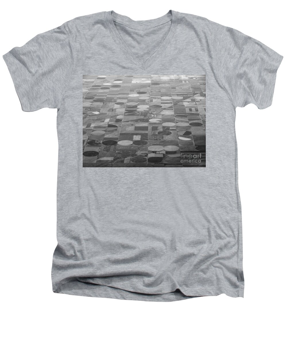Crop Circles Men's V-Neck T-Shirt featuring the photograph Farming In The Sky by Anthony Wilkening