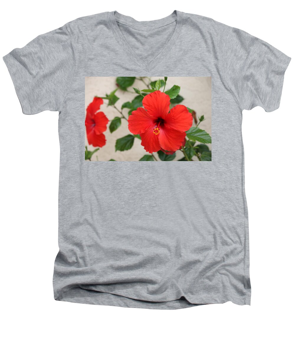 Flower Men's V-Neck T-Shirt featuring the photograph Floral Beauty by Christy Pooschke