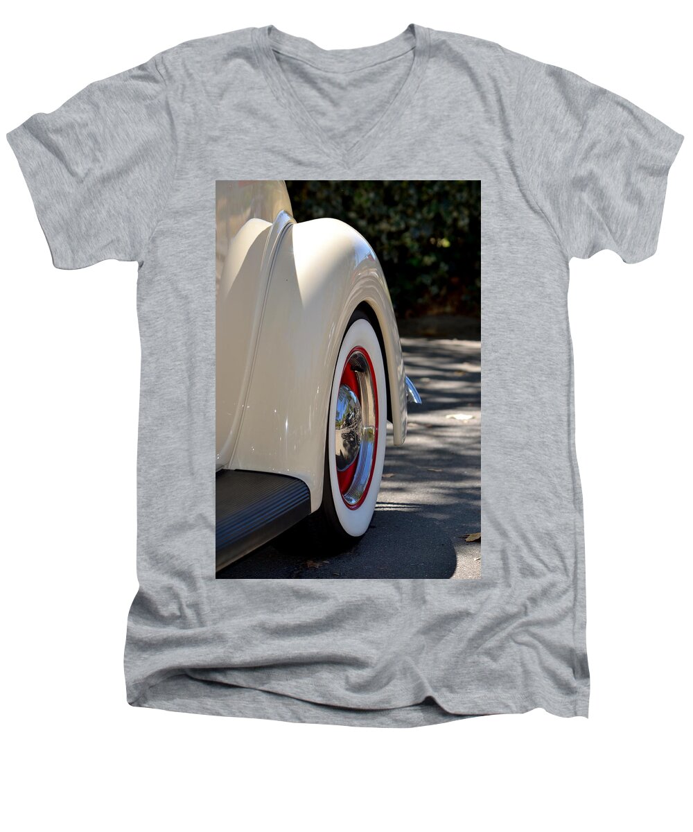  Men's V-Neck T-Shirt featuring the photograph Ford Fender by Dean Ferreira