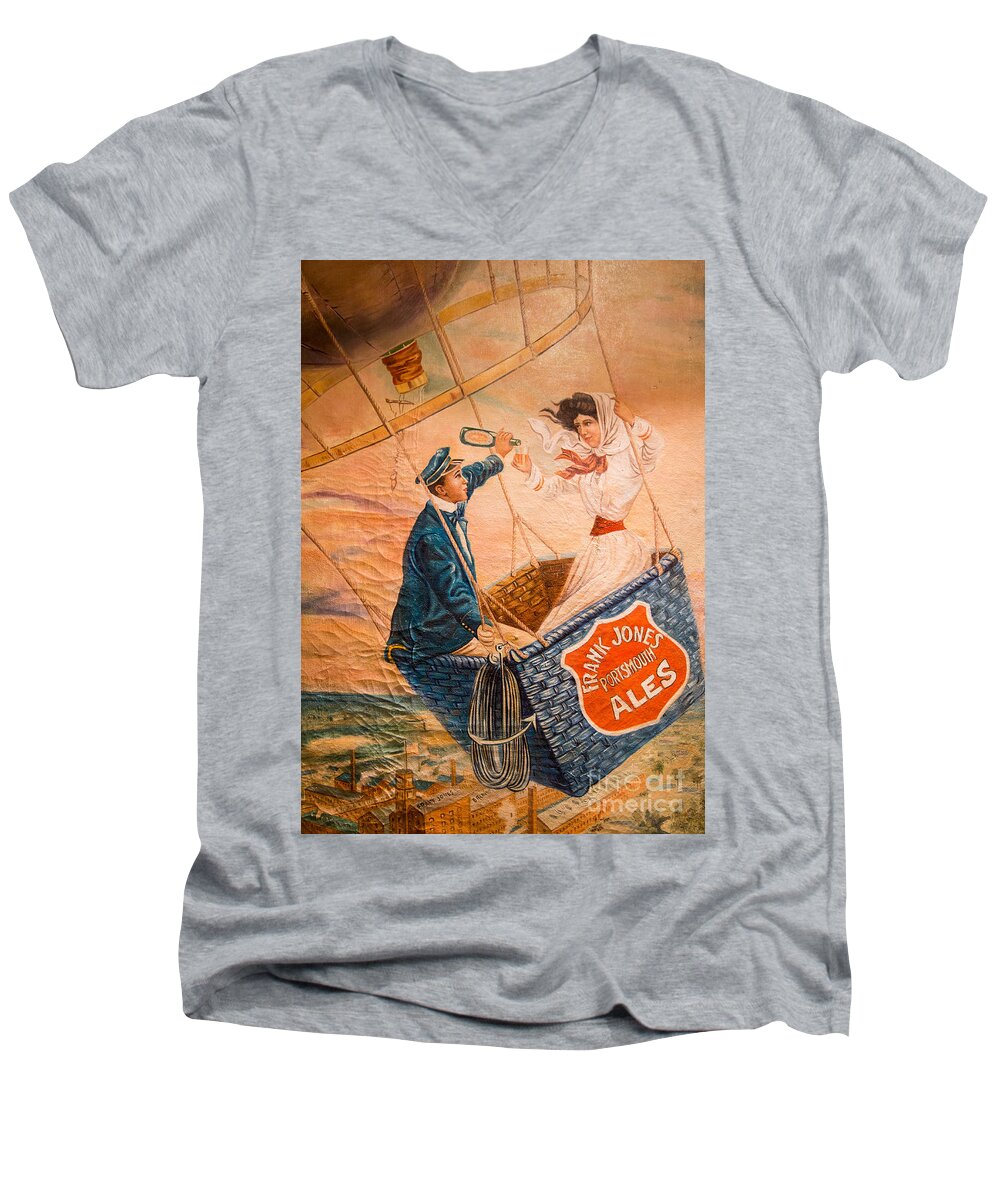 Frank Men's V-Neck T-Shirt featuring the photograph Frank Jones Portsmouth Ales by Edward Fielding