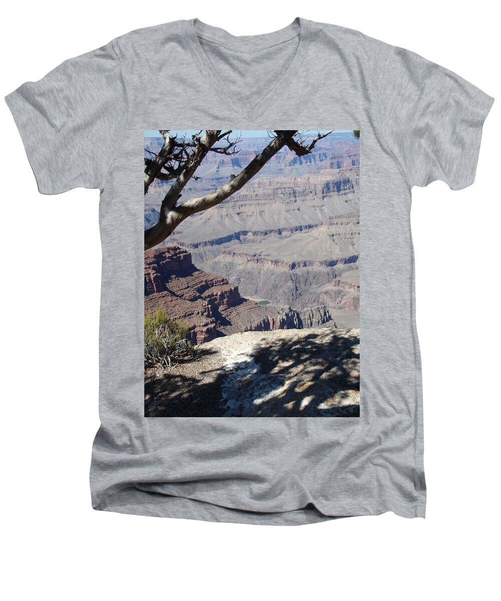 Grand Canyon Men's V-Neck T-Shirt featuring the photograph Grand Canyon by David S Reynolds