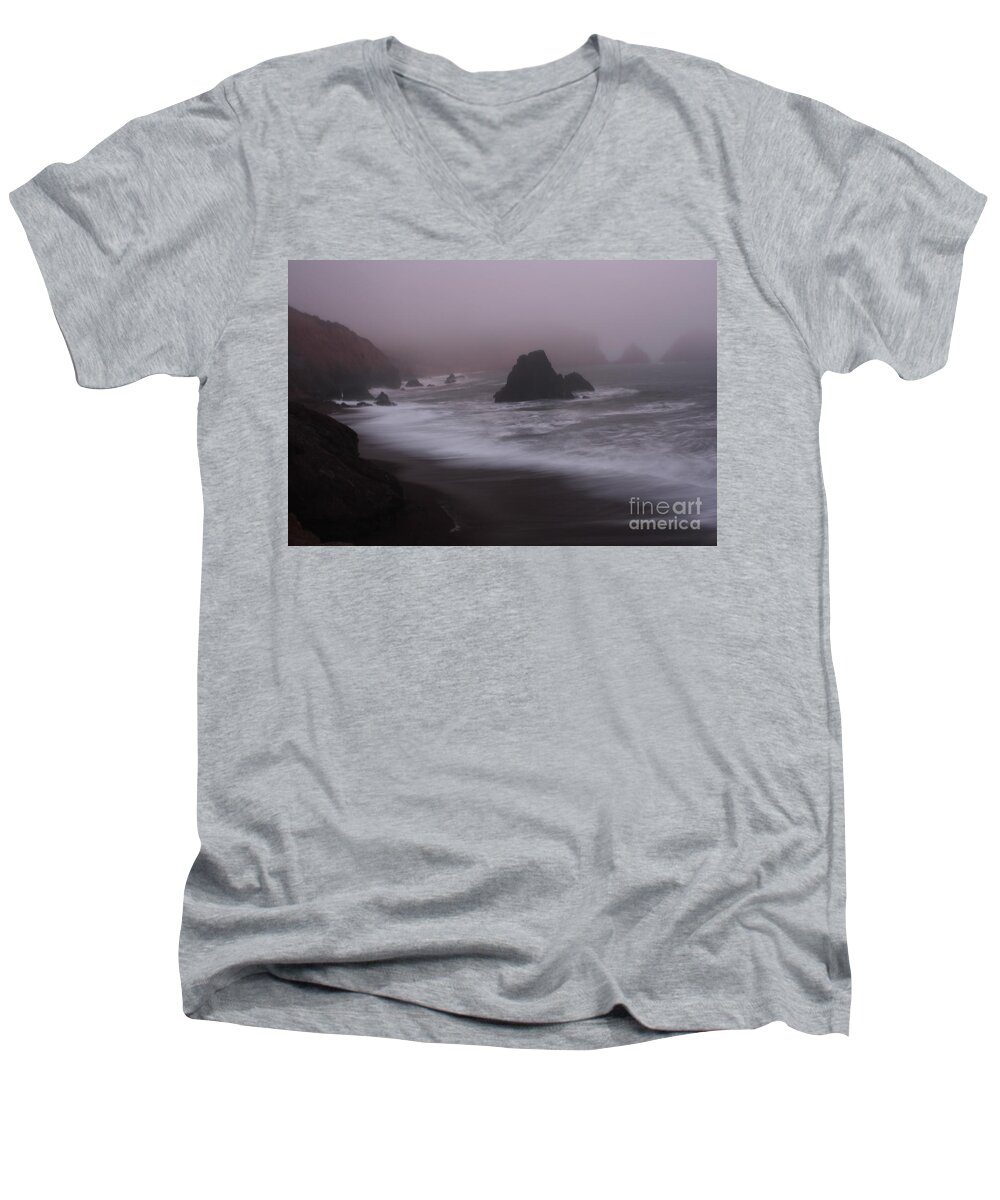Fog Men's V-Neck T-Shirt featuring the photograph In A Fog by Suzanne Luft