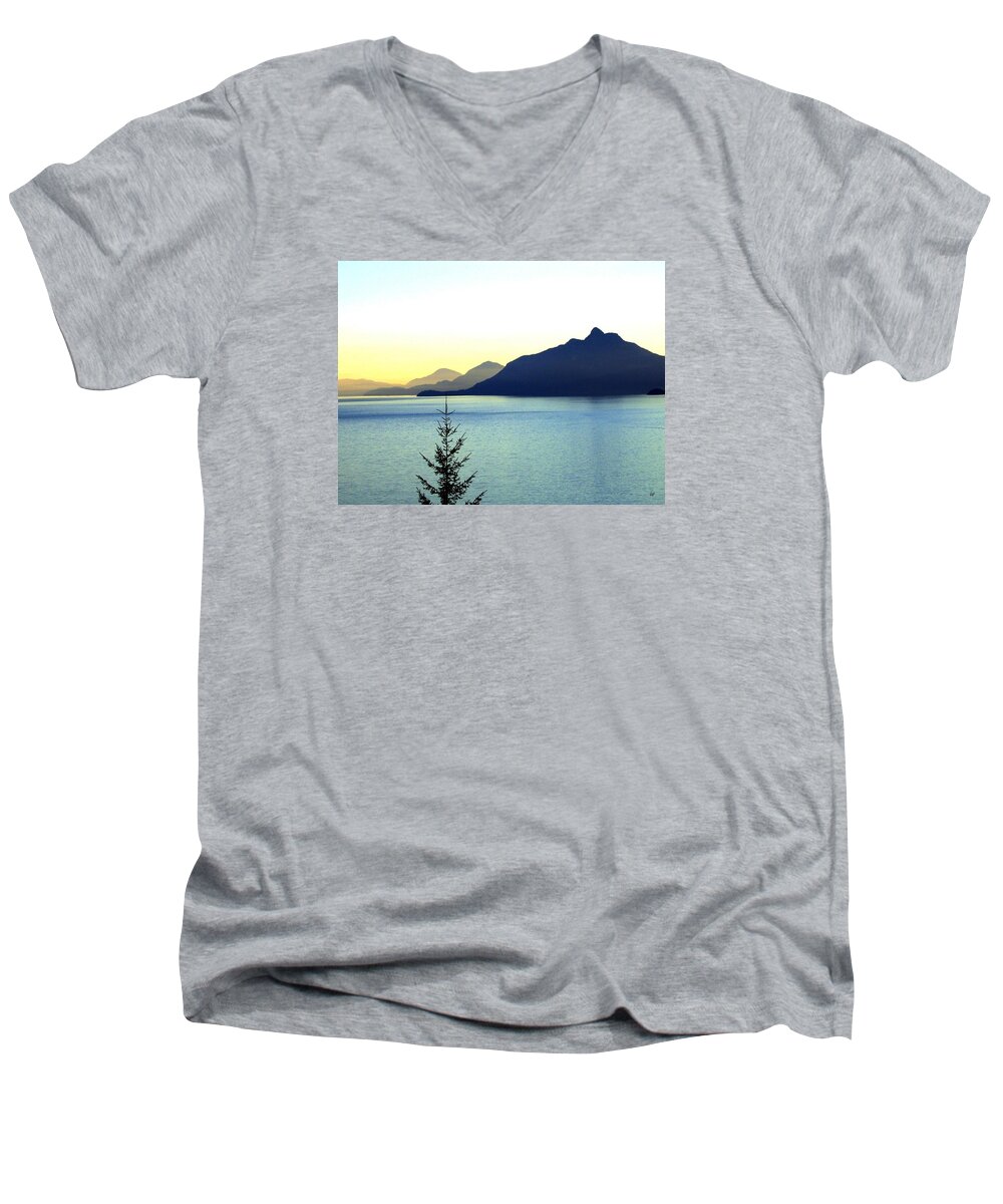 Vancouver Men's V-Neck T-Shirt featuring the photograph Magnificent Howe Sound by Will Borden
