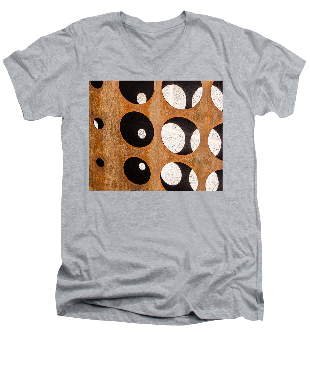 Abstracts Men's V-Neck T-Shirt featuring the photograph Mind - Contemplation by Steven Milner