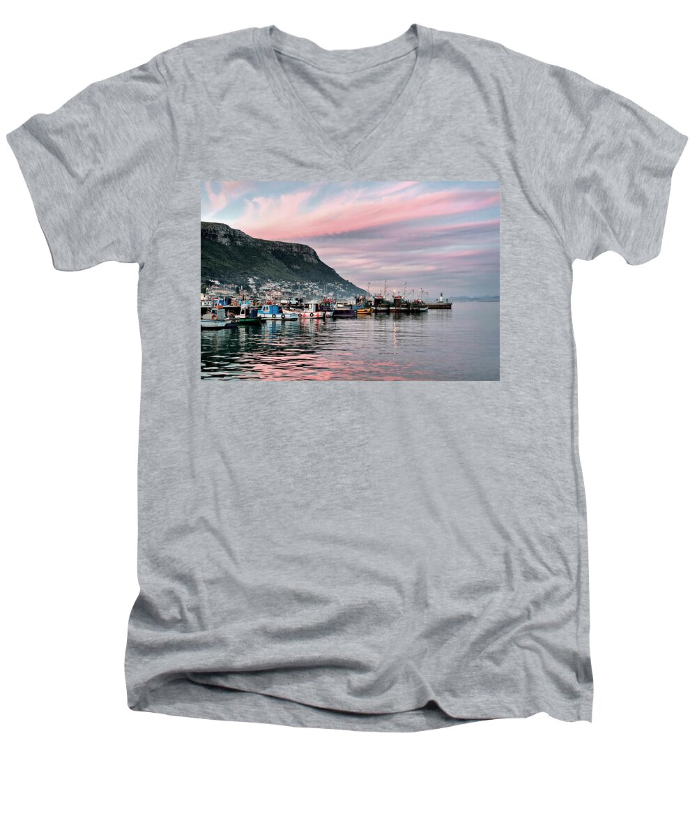 Fine Art America Men's V-Neck T-Shirt featuring the photograph Pink Paradise by Andrew Hewett