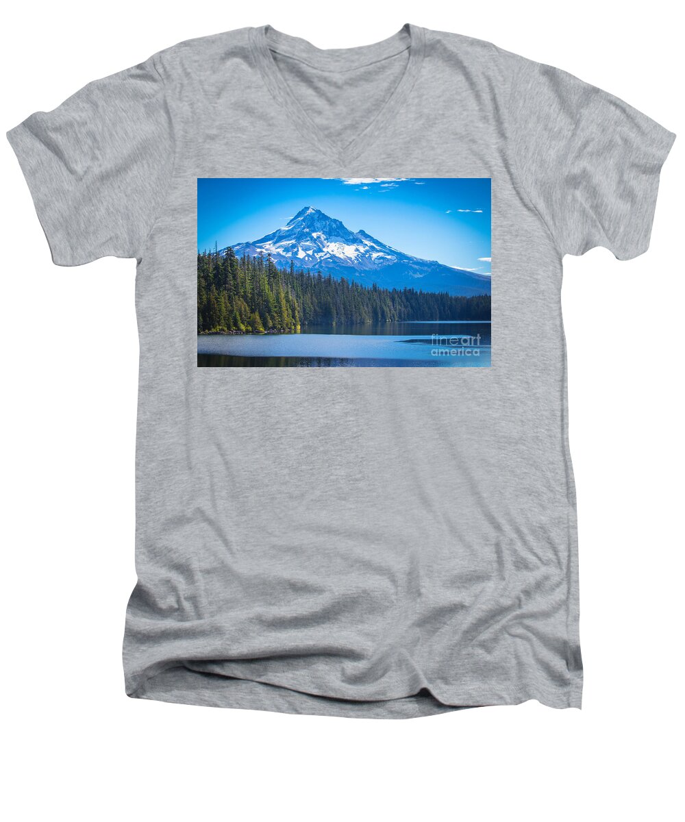 Lost Lake Men's V-Neck T-Shirt featuring the photograph Serenity by Patricia Babbitt
