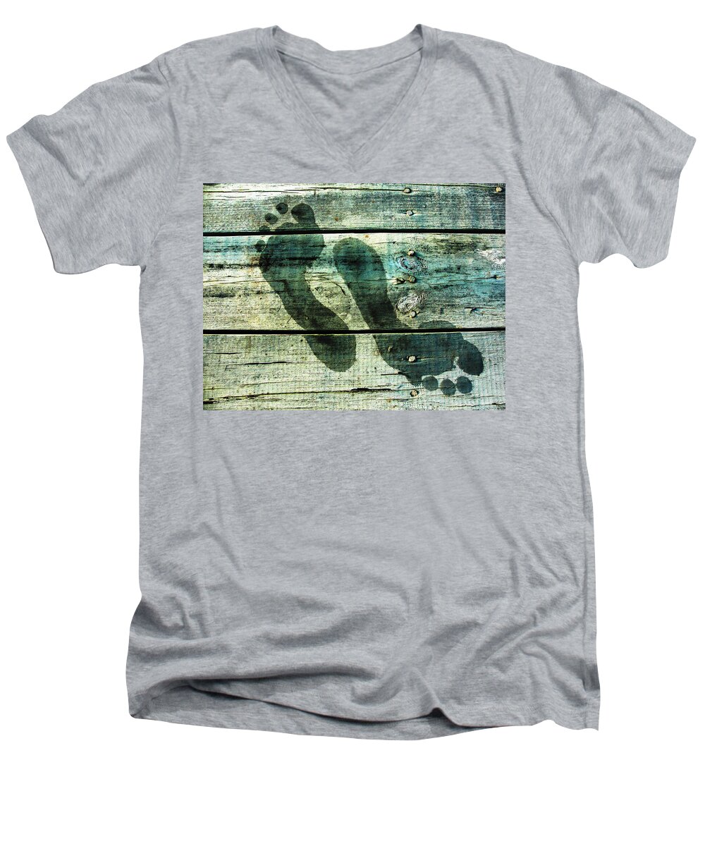Feet Men's V-Neck T-Shirt featuring the photograph Skinny Dipp'n by Norma Brock