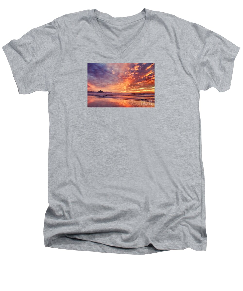 Beach Men's V-Neck T-Shirt featuring the photograph Sweet Surrender by Alice Cahill