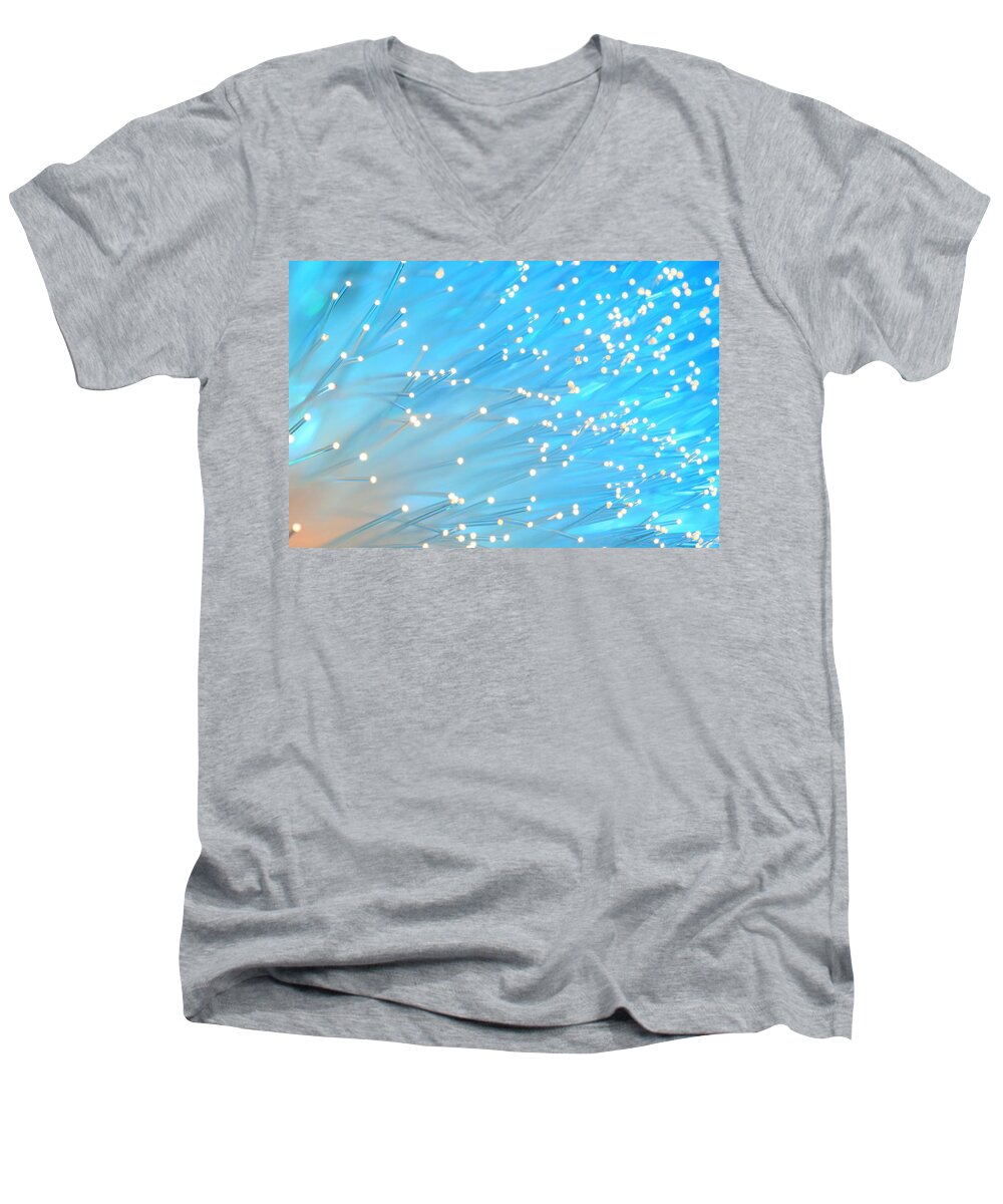 Abstract Men's V-Neck T-Shirt featuring the photograph The Wind by Dazzle Zazz