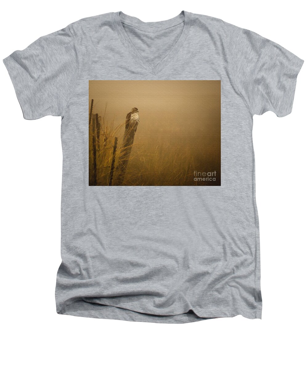 Nature Men's V-Neck T-Shirt featuring the photograph Waiting by Steven Reed