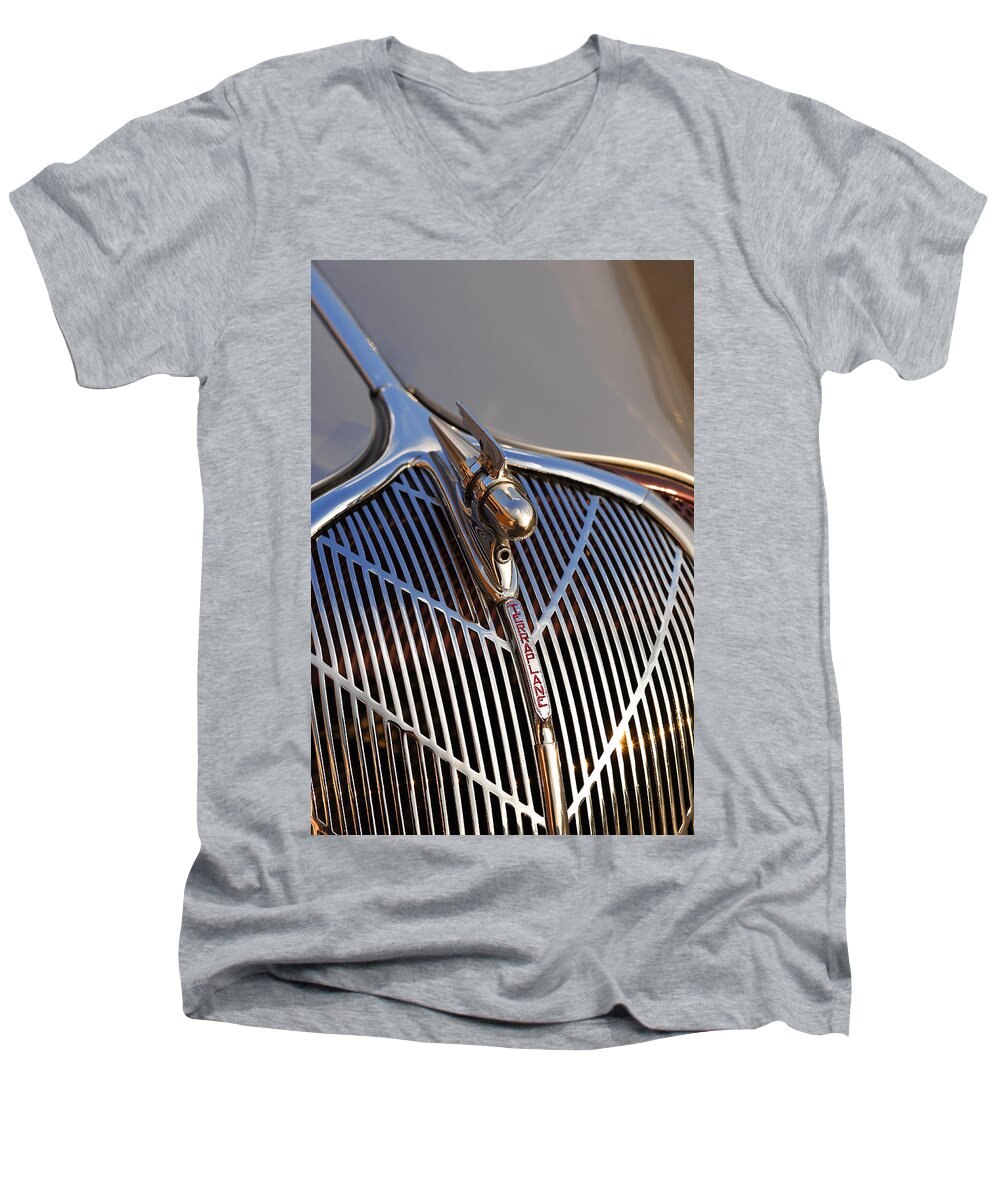 1936 Men's V-Neck T-Shirt featuring the photograph 1936 Hudson Terraplane by Gordon Dean II