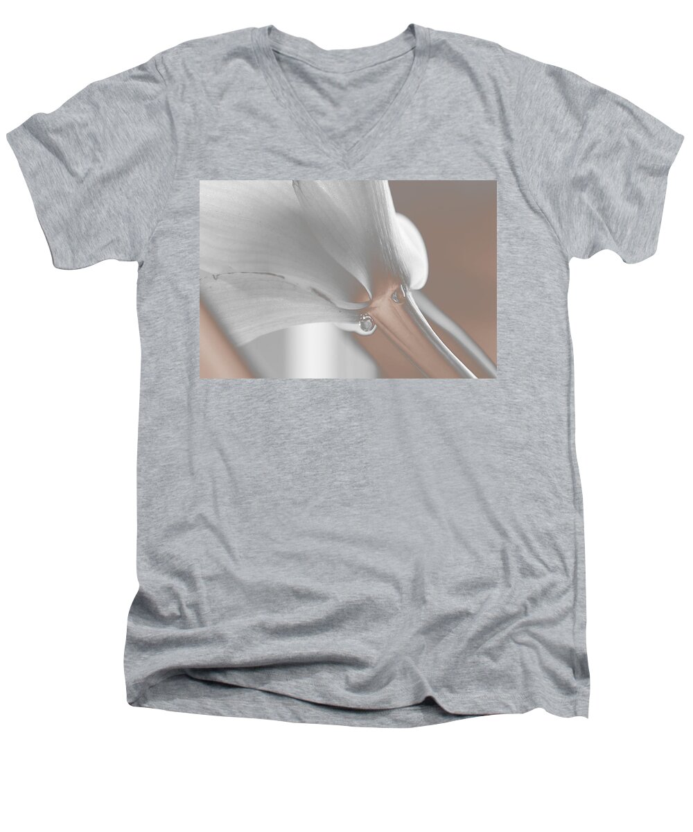 Flower Men's V-Neck T-Shirt featuring the photograph A Memory by Marie Jamieson