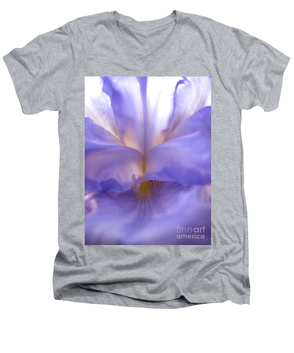 Iris Men's V-Neck T-Shirt featuring the photograph Alluring by Stacey Zimmerman