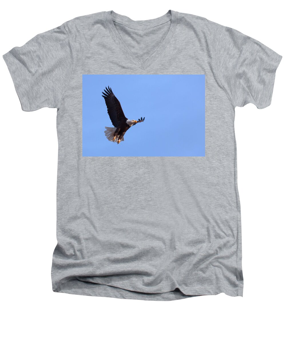 Soaring Men's V-Neck T-Shirt featuring the photograph Lift by Jim Garrison
