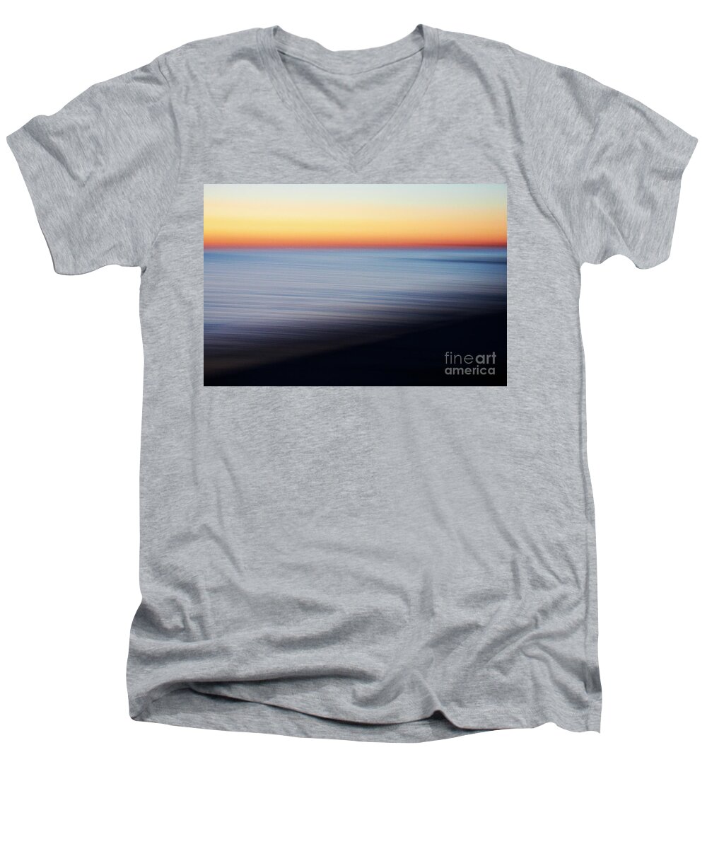 Sky Men's V-Neck T-Shirt featuring the photograph Abstract Sky and water by Tony Cordoza