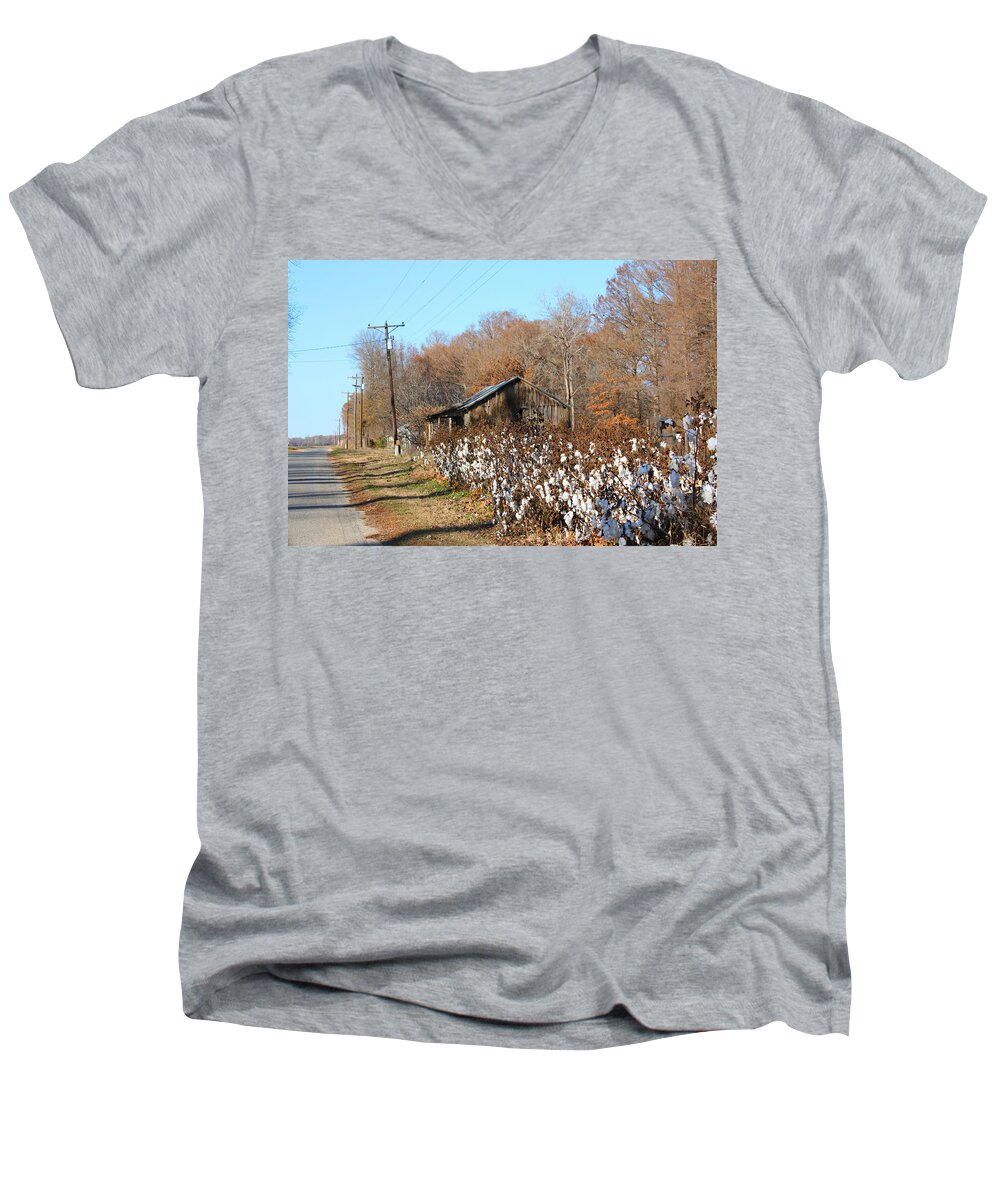 House Men's V-Neck T-Shirt featuring the photograph Back Roads of MS #1 by Karen Wagner