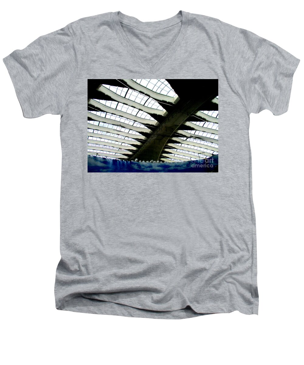 Montreal Biodome Men's V-Neck T-Shirt featuring the photograph Montreal Biodome 5 #1 by Randall Weidner