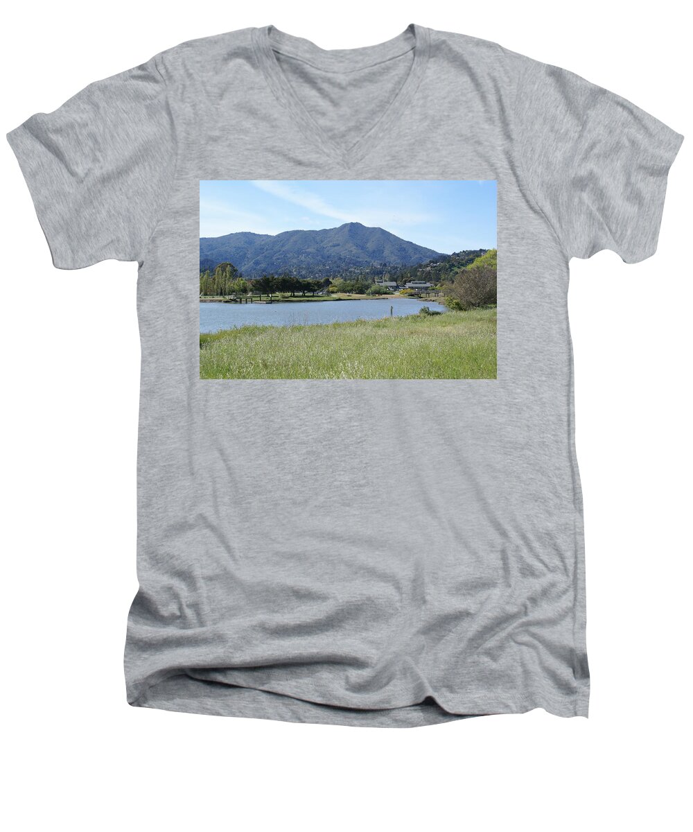 Mount Tamalpais Men's V-Neck T-Shirt featuring the photograph Mount Tamalpais #2 by Ben Upham III