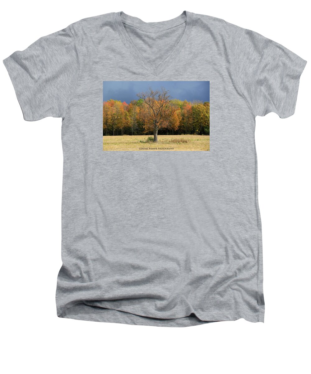 Nature Men's V-Neck T-Shirt featuring the photograph Standing Out #1 by Becca Wilcox