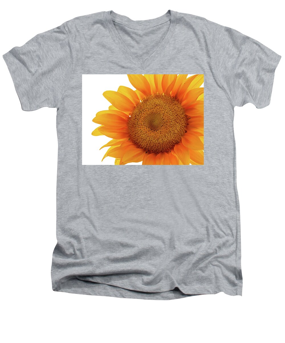 Sunflower Men's V-Neck T-Shirt featuring the photograph Sunflower #1 by Virginia Folkman
