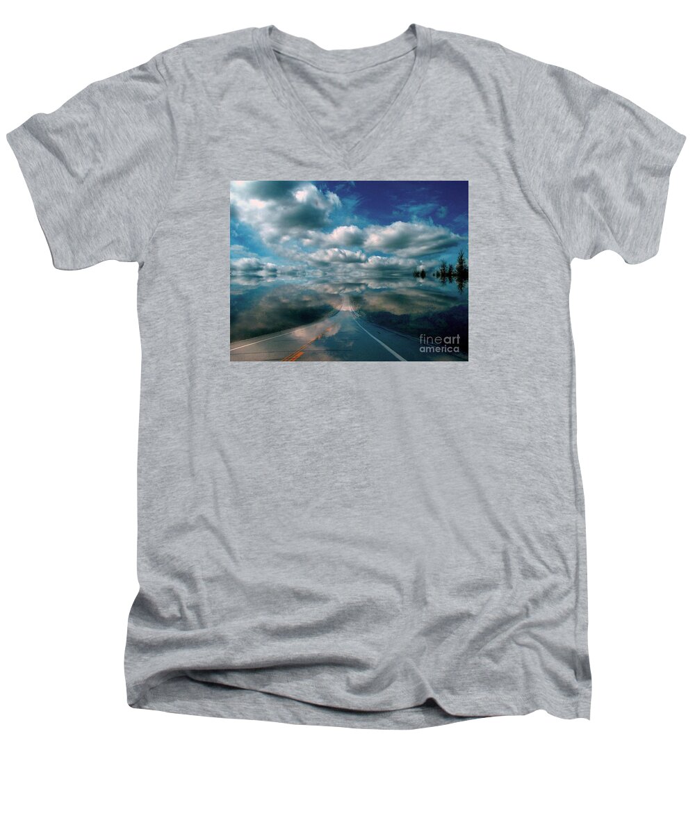 Dreamy Men's V-Neck T-Shirt featuring the photograph The Dream by Elfriede Fulda